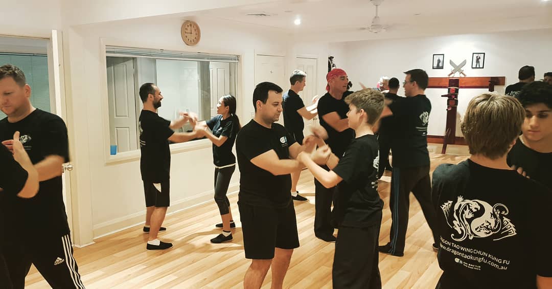 Wing Chun Chi Sao training at Dragon Tao Kung Fu