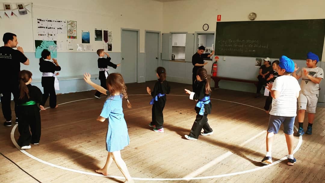 Kids kung fu class at Dee Why