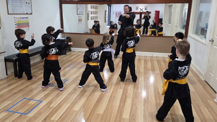Kids self defence class at Mona Vale